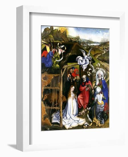 Nativity, C.1425-Robert Campin-Framed Giclee Print