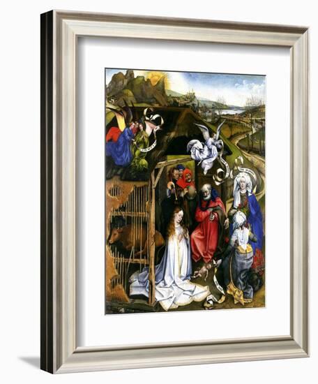 Nativity, C.1425-Robert Campin-Framed Giclee Print
