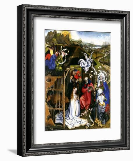 Nativity, C.1425-Robert Campin-Framed Giclee Print