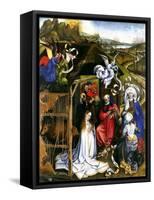 Nativity, C.1425-Robert Campin-Framed Stretched Canvas