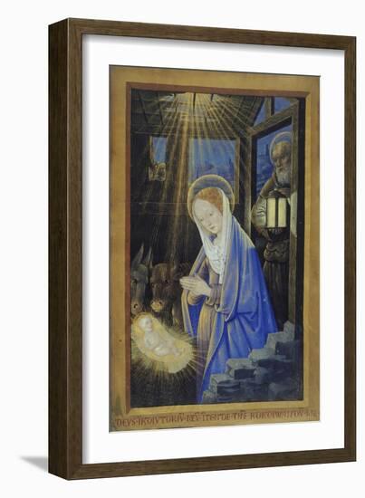 Nativity, c.1500-Jean Bourdichon-Framed Giclee Print
