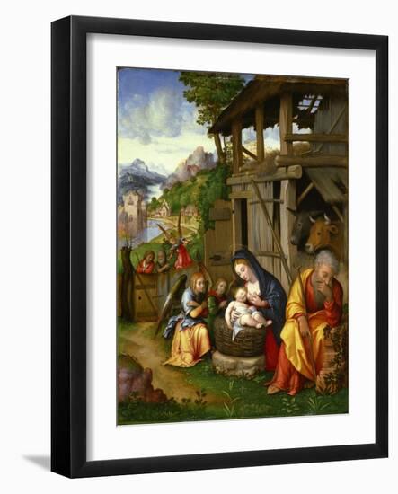 Nativity, Ca 1515-Lorenzo Leonbruno-Framed Giclee Print