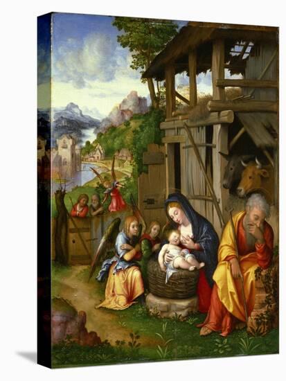 Nativity, Ca 1515-Lorenzo Leonbruno-Stretched Canvas