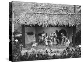 Nativity Crib-null-Stretched Canvas