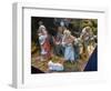 Nativity Figures for Sale in the Pisa Christmas Market, Italy.-Jon Hicks-Framed Photographic Print