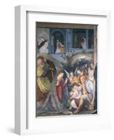 Nativity, Fresco-Gaudenzio Ferrari-Framed Giclee Print