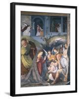 Nativity, Fresco-Gaudenzio Ferrari-Framed Giclee Print