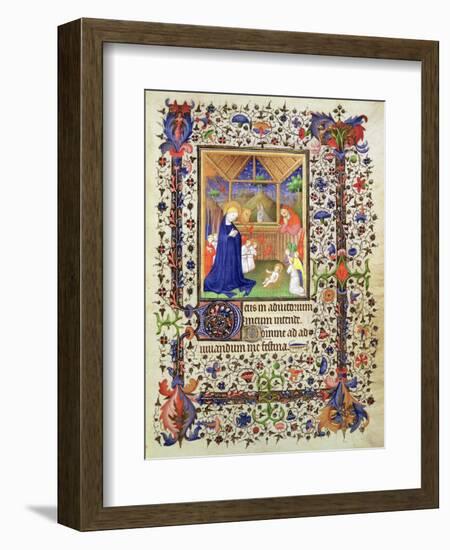 Nativity, from the Chevalier Hourse, circa 1420-French-Framed Giclee Print