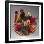 Nativity, Nativity Scene Made of Colored Straw, Ecuador-null-Framed Giclee Print