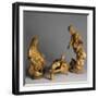 Nativity, Nativity Scene with Carved Wood Figurines, Vietnam-null-Framed Giclee Print