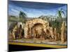 Nativity, Nativity Scene with Olive Wood Figurines, Palestine-null-Mounted Giclee Print