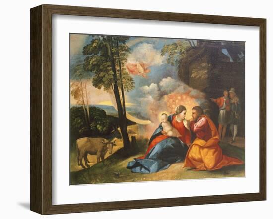 Nativity of Jesus, Circa 1512-1513-Dosso Dossi-Framed Giclee Print