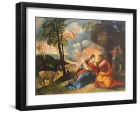 Nativity of Jesus, Circa 1512-1513-Dosso Dossi-Framed Giclee Print