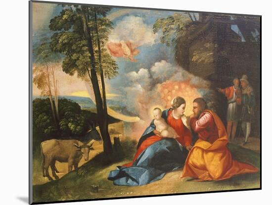 Nativity of Jesus, Circa 1512-1513-Dosso Dossi-Mounted Giclee Print