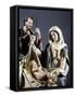 Nativity of Jesus, Nativity Figurines, Church of San Marcello Al Corso, Rome, Lazio, Italy-null-Framed Stretched Canvas