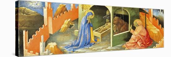 Nativity of Jesus, Section of Predella-Lorenzo Monaco-Stretched Canvas