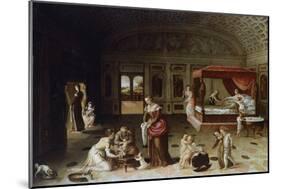 Nativity of John the Baptist, Painting by Friedrich Sustris (Ca 1540-1599), 94X180 Cm-null-Mounted Giclee Print