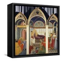 Nativity of the Virgin-Pietro Lorenzetti-Framed Stretched Canvas