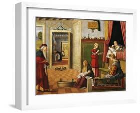 Nativity of Virgin, 1504-1508-Vittore Carpaccio-Framed Giclee Print