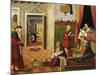 Nativity of Virgin, 1504-1508-Vittore Carpaccio-Mounted Giclee Print