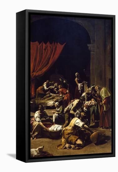 Nativity of Virgin-Orazio Borgianni-Framed Stretched Canvas