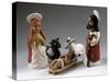 Nativity, Painted Terracotta Nativity Scene, Ecuador-null-Stretched Canvas
