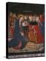 Nativity, Panel from the Church San Andres of Tortura, Late 15th Century-Early 16th Century-Spanish School-Stretched Canvas