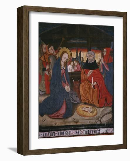 Nativity, Panel from the Church San Andres of Tortura, Late 15th Century-Early 16th Century-Spanish School-Framed Giclee Print