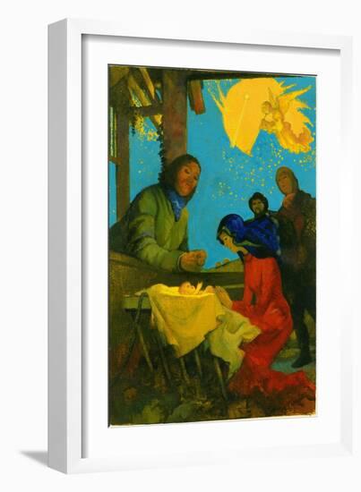 Nativity Scene, 1973-George Adamson-Framed Giclee Print