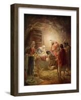 Nativity scene - Bible-William Brassey Hole-Framed Giclee Print