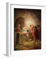 Nativity scene - Bible-William Brassey Hole-Framed Giclee Print