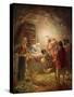 Nativity scene - Bible-William Brassey Hole-Stretched Canvas
