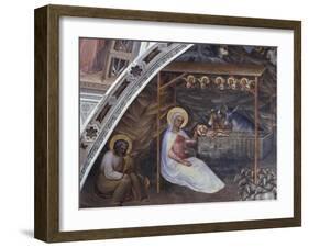 Nativity, Scene from New Testament Stories, 1375-1378-Giusto de' Menabuoi-Framed Giclee Print