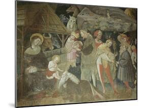 Nativity Scene from the 'Journey of the Magi Cycle', Bolognini Chapel, C.1420-Giovanni Da Modena-Mounted Giclee Print