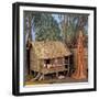 Nativity Scene with Terracotta Figurine, 1968, Brazil-null-Framed Giclee Print