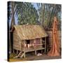 Nativity Scene with Terracotta Figurine, 1968, Brazil-null-Stretched Canvas