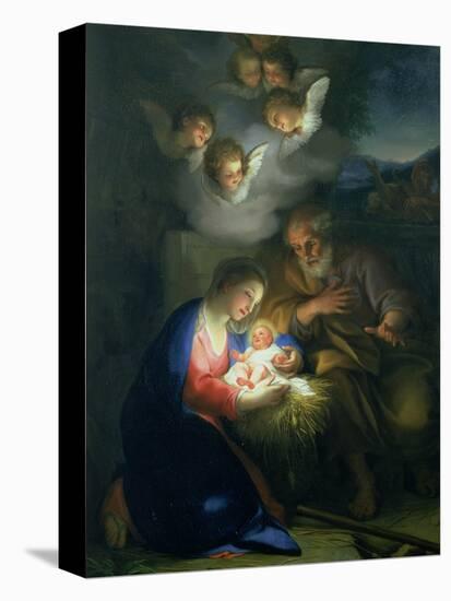 Nativity Scene-Anton Raphael Mengs-Stretched Canvas
