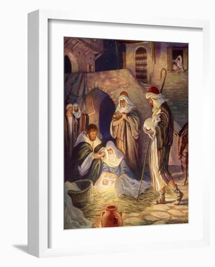 Nativity Scene-Milo Winter-Framed Giclee Print