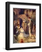 Nativity Scene-Milo Winter-Framed Premium Giclee Print