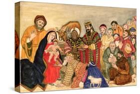Nativity Scene-Gillian Lawson-Stretched Canvas