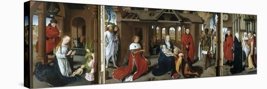 Nativity. The Adoration of the Magi. Purification, 1479-1480.-Hans Memling-Stretched Canvas