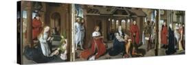 Nativity, the Adoration of the Magi. the Presentation of Jesus at the Temple, 1479-1480-Hans Memling-Stretched Canvas