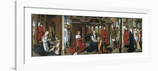 Nativity, the Adoration of the Magi. the Presentation of Jesus at the Temple, 1479-1480-Hans Memling-Framed Giclee Print