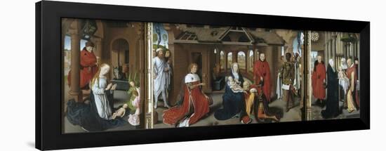 Nativity, the Adoration of the Magi. the Presentation of Jesus at the Temple, 1479-1480-Hans Memling-Framed Giclee Print