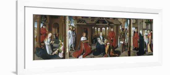 Nativity, the Adoration of the Magi. the Presentation of Jesus at the Temple, 1479-1480-Hans Memling-Framed Giclee Print