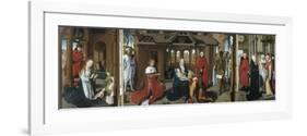 Nativity, the Adoration of the Magi. the Presentation of Jesus at the Temple, 1479-1480-Hans Memling-Framed Giclee Print