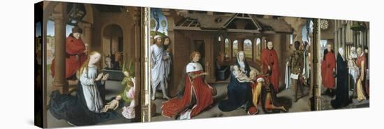 Nativity, the Adoration of the Magi. the Presentation of Jesus at the Temple, 1479-1480-Hans Memling-Stretched Canvas