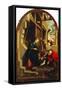 Nativity with Adoring Angels and Shepherds-null-Framed Stretched Canvas