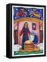 Nativity with Angels-Cathy Baxter-Framed Stretched Canvas