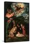 Nativity with God the Father-Battista Dossi-Framed Stretched Canvas